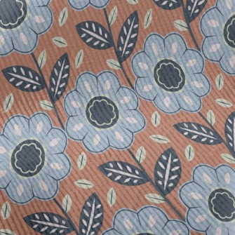 Vibrant Neat Flowers Standard Corduroy