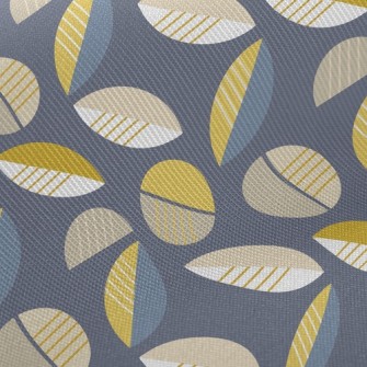 Geometric Lines Leaves Twill