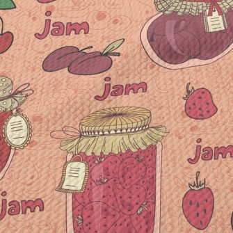Popular Flavor Strawberry Jam Birdseye Piqué