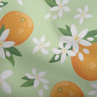 Tung Flower Orange Dobby
