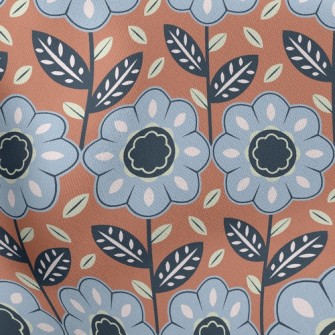 Vibrant Neat Flowers Stretch Ponte