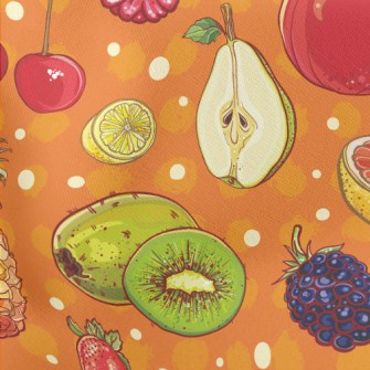 Colorful Juicy Fruits Stretch Ponte
