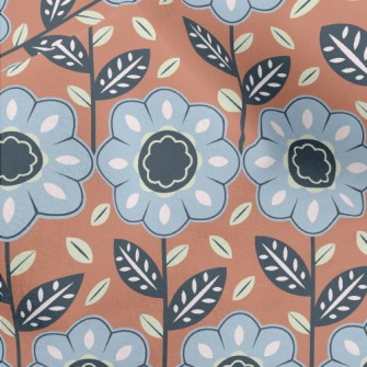 Vibrant Neat Flowers Micro Fleece