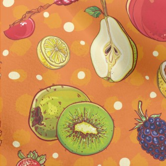 Colorful Juicy Fruits Micro Fleece