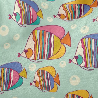 Colorful Pouty Fish Minky