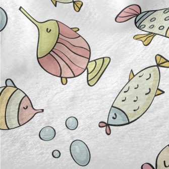 Leisurely And Happy Fish Minky