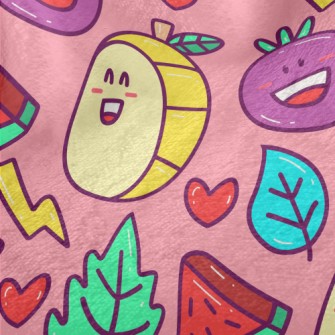 Blushing Fruit Slices Minky