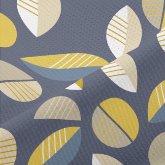 Geometric Lines Leaves Piqué