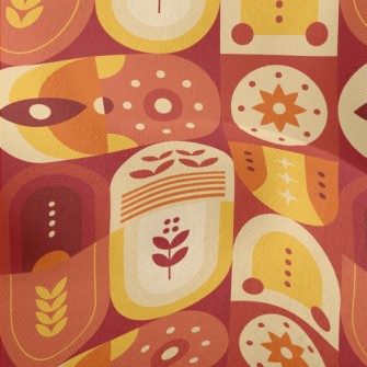 Mysterious Mayan Cube Lightweight Performance Linen