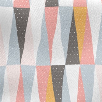 Deformed Elongated Rhombus Jersey Backed Fleece