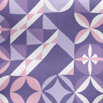 Circle Oval Square Jersey Backed Fleece