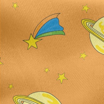 Dazzling Saturn Meteor Jersey Backed Fleece