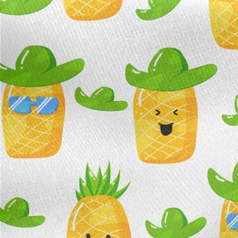 Funny Pineapple Hat Jersey Backed Fleece