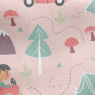 Depart For Forest Camping Jersey Backed Fleece
