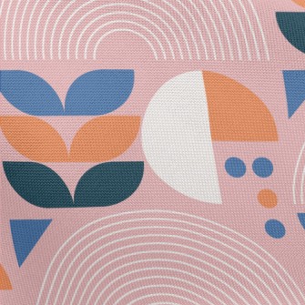 Semicircle Line Square Pongee