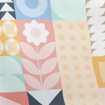 Personalized Geometric Flowers Pongee