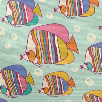 Colorful Pouty Fish Pongee