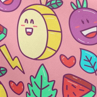 Blushing Fruit Slices Pongee