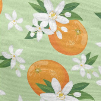 Tung Flower Orange Pongee