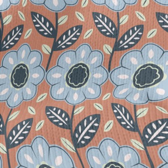 Vibrant Neat Flowers Stretch Jersey