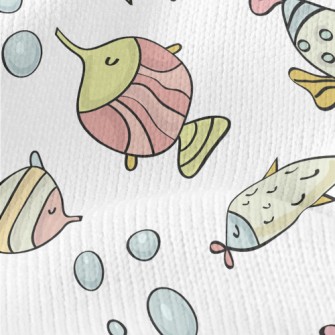 Leisurely And Happy Fish Stretch Jersey