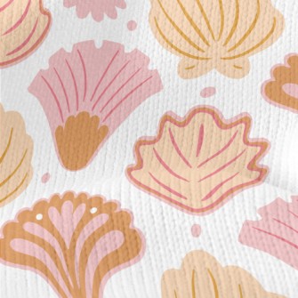 Various Shapes Of Shells Stretch Jersey