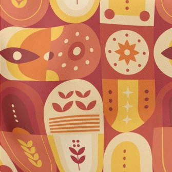 Mysterious Mayan Cube Lightweight Cotton Poplin