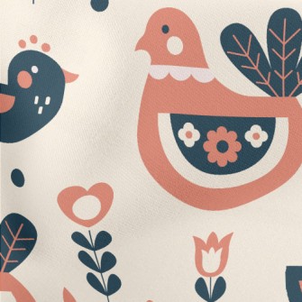 Well Behaved And Cute Turkey Lightweight Cotton Poplin