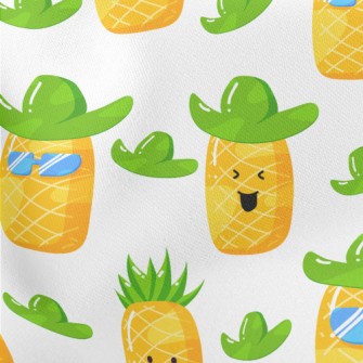 Funny Pineapple Hat Lightweight Cotton Poplin