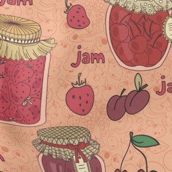 Popular Flavor Strawberry Jam Lightweight Cotton Poplin