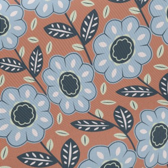 Vibrant Neat Flowers Midweight Cotton Poplin