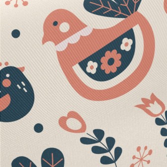 Well Behaved And Cute Turkey Midweight Cotton Poplin