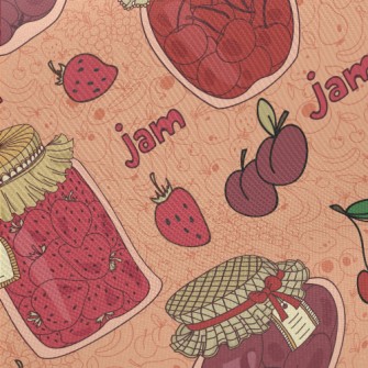 Popular Flavor Strawberry Jam Midweight Cotton Poplin