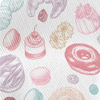 Colorful Doodle Dessert Bread Standard Corduroy