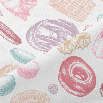 Colorful Doodle Dessert Bread Piqué