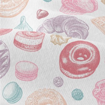 Colorful Doodle Dessert Bread Modern Jersey