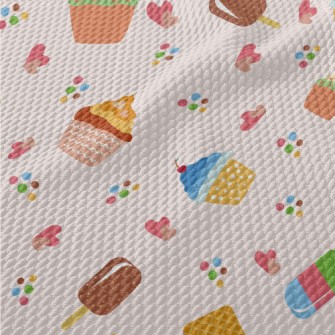 Colorful Doodle Cakes And Pops Birdseye Piqué
