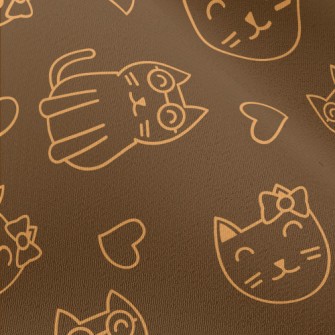 Cat With Bow And Glasses Chiffon