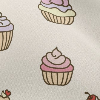 Colorful Heart And Cherry Cupc Chiffon