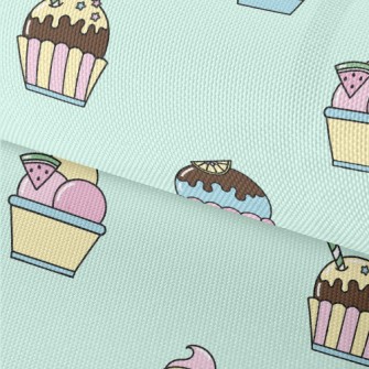 Various Ice Cream Flavors Waterproof Oxford