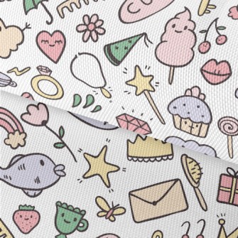 Cute Envelope With Star And Fl Waterproof Oxford