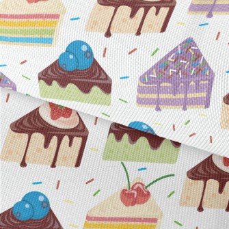 Various Sliced Cakes With Powd Waterproof Oxford