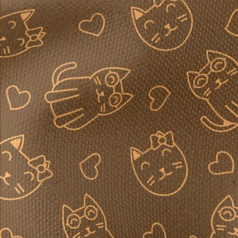 Cat With Bow And Glasses Waterproof Canvas