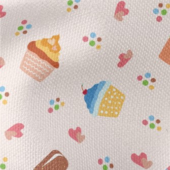 Colorful Doodle Cakes And Pops Waterproof Canvas