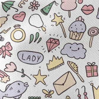 Cute Envelope With Star And Fl Waterproof Canvas