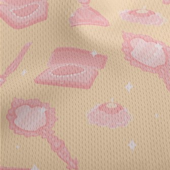 Pink 19th Century Women's  Athletic Mesh Flat Back