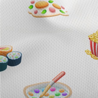 A Variety Of Colorful American Athletic Mesh Flat Back