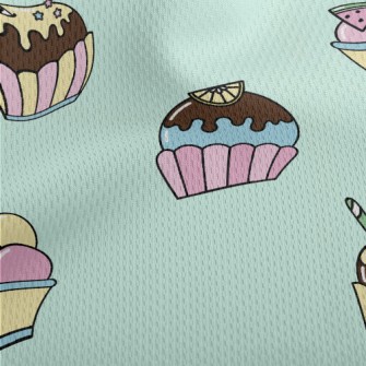 Various Ice Cream Flavors Athletic Mesh Flat Back