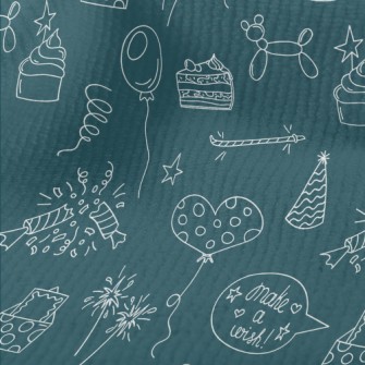 Birthday Party Pattern Terry