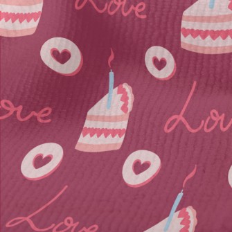 Pink Candle Cake And Love Hear Terry